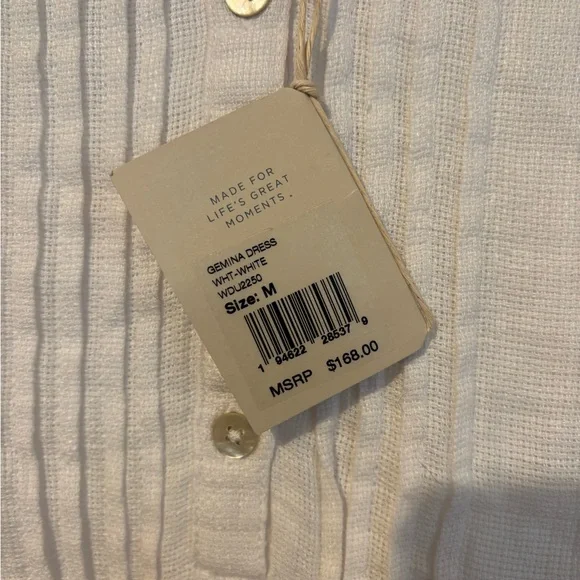 Faherty Crisp White Mini Dress - Picture 8 of 8